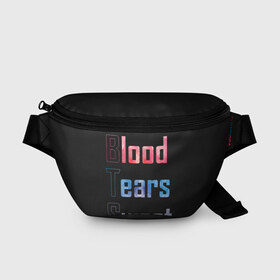 Поясная сумка 3D с принтом Blood Tears Sweat в городе Новоалтайск, 100% полиэстер | плотная ткань, ремень с регулируемой длиной, внутри несколько карманов для мелочей, основное отделение и карман с обратной стороны сумки застегиваются на молнию | bangtan | bighit | boy | fake love | j hope | jimin | jin | jungkook | korea | kpop | live | luv | mic drop | rm | suga | v | with | бтс | кей | поп