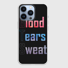 Чехол для iPhone 13 Pro с принтом Blood  Tears  Sweat в городе Новоалтайск,  |  | bangtan | bighit | boy | fake love | j hope | jimin | jin | jungkook | korea | kpop | live | luv | mic drop | rm | suga | v | with | бтс | кей | поп