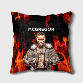 Подушка 3D с принтом CONOR McGREGOR. в городе Новоалтайск, наволочка – 100% полиэстер, наполнитель – холлофайбер (легкий наполнитель, не вызывает аллергию). | состоит из подушки и наволочки. Наволочка на молнии, легко снимается для стирки | conor | conor mcgregor | ufs | бокс | дональд серроне | ирландский боец | конор | конор макгрегор | конор макгрегор vs дональд серроне | макгрегор | профессиональный бокс | смешанные бои