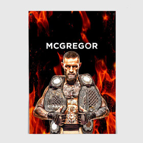 Постер с принтом CONOR McGREGOR. в городе Новоалтайск, 100% бумага
 | бумага, плотность 150 мг. Матовая, но за счет высокого коэффициента гладкости имеет небольшой блеск и дает на свету блики, но в отличии от глянцевой бумаги не покрыта лаком | conor | conor mcgregor | ufs | бокс | дональд серроне | ирландский боец | конор | конор макгрегор | конор макгрегор vs дональд серроне | макгрегор | профессиональный бокс | смешанные бои