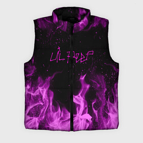 Мужской жилет утепленный 3D с принтом LIL PEEP FIRE в городе Новоалтайск,  |  | lil peep | lil prince | pink | зарубежная музыка | лил пип | маленький принц