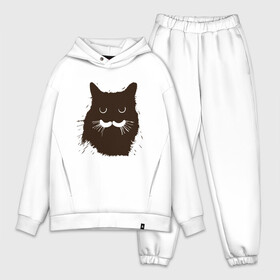 Мужской костюм хлопок OVERSIZE с принтом Котик в городе Новоалтайск,  |  | animal | cat | cute | kitty | meow | друг | животные | киска | китти | кот | котенок | котик | кошечка | кошка | лев | леопард | милый | мур | мяу | пантера | питомец | рысь | тигр | улыбка