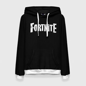 Женская толстовка 3D с принтом Fortnite в городе Новоалтайск, 100% полиэстер  | двухслойный капюшон со шнурком для регулировки, мягкие манжеты на рукавах и по низу толстовки, спереди карман-кенгуру с мягким внутренним слоем. | fortnite | фортнайт | черная футболка