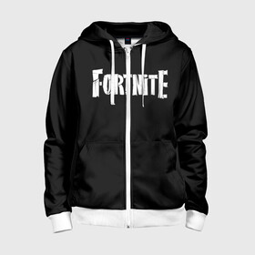 Детская толстовка 3D на молнии с принтом Fortnite в городе Новоалтайск, 100% полиэстер |  манжеты и пояс оформлены широкой мягкой резинкой, двухслойный капюшон со шнурком для регулировки, спереди карманы и застежка-молния
 | fortnite | фортнайт | черная футболка