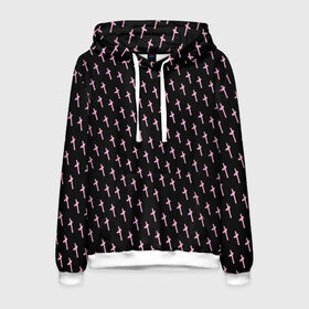 Мужская толстовка 3D с принтом LiL PEEP Pattern в городе Новоалтайск, 100% полиэстер | двухслойный капюшон со шнурком для регулировки, мягкие манжеты на рукавах и по низу толстовки, спереди карман-кенгуру с мягким внутренним слоем. | lil peep | lil prince | pink | зарубежная музыка | лил пип | маленький принц
