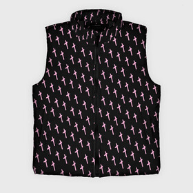 Мужской жилет утепленный 3D с принтом LiL PEEP Pattern в городе Новоалтайск,  |  | lil peep | lil prince | pink | зарубежная музыка | лил пип | маленький принц