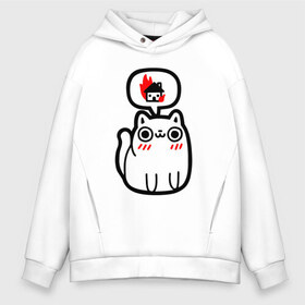 Мужское худи Oversize хлопок с принтом Real Cat в городе Новоалтайск, френч-терри — 70% хлопок, 30% полиэстер. Мягкий теплый начес внутри —100% хлопок | боковые карманы, эластичные манжеты и нижняя кромка, капюшон на магнитной кнопке | animal | cat | cute | kitty | meow | друг | животные | киска | китти | кот | котенок | котик | кошечка | кошка | лев | леопард | милый | мур | мяу | пантера | питомец | рысь | тигр | улыбка