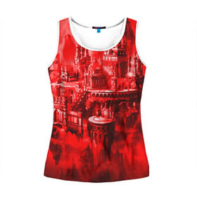 Женская майка 3D с принтом Heroes of Might and Magic в городе Новоалтайск, 100% полиэстер | круглая горловина, прямой силуэт, длина до линии бедра | angel | armor | artwork | creature | dragon | fantasy | fantasy art | game | griffin | heroes | heroes maps | heroes of might and magic | knight | might and magic | sword | warriors | weapon | wings | герои