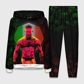 Женский костюм 3D (с толстовкой) с принтом CONOR McGREGOR. в городе Новоалтайск,  |  | conor | conor mcgregor | ssru | ufs | бокс | дональд серроне | ирландский боец | конор | конор макгрегор | конор макгрегор vs дональд серроне | макгрегор | профессиональный бокс | смешанные бои