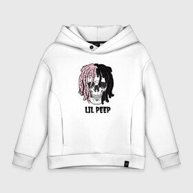 Детское худи Oversize хлопок с принтом Lil Peep в городе Новоалтайск, френч-терри — 70% хлопок, 30% полиэстер. Мягкий теплый начес внутри —100% хлопок | боковые карманы, эластичные манжеты и нижняя кромка, капюшон на магнитной кнопке | Тематика изображения на принте: lil | lil peep | music | new | peep | rap | rip | skull | лил | музыка | пеп | пип | рэп | рэпер | скилет | череп