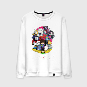 Мужской свитшот хлопок с принтом UNDERTALE в городе Новоалтайск, 100% хлопок |  | asriel dreemurr | chara | frisk | gaster blaster | sans | undertale | азриэль дримурр | андертейл | андрайн | гастер | меттатон | санс | фриск | чара
