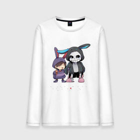 Мужской лонгслив хлопок с принтом UNDERTALE в городе Новоалтайск, 100% хлопок |  | asriel dreemurr | chara | frisk | gaster blaster | sans | undertale | азриэль дримурр | андертейл | андрайн | гастер | меттатон | санс | фриск | чара