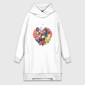 Платье-худи хлопок с принтом UNDERTALE в городе Новоалтайск,  |  | asriel dreemurr | chara | frisk | gaster blaster | sans | undertale | азриэль дримурр | андертейл | андрайн | гастер | меттатон | санс | фриск | чара