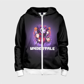 Детская толстовка 3D на молнии с принтом UNDERTALE в городе Новоалтайск, 100% полиэстер |  манжеты и пояс оформлены широкой мягкой резинкой, двухслойный капюшон со шнурком для регулировки, спереди карманы и застежка-молния
 | Тематика изображения на принте: asriel dreemurr | chara | frisk | gaster blaster | sans | undertale | азриэль дримурр | андертейл | андрайн | гастер | меттатон | санс | фриск | чара