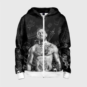 Детская толстовка 3D на молнии с принтом CONOR McGREGOR. в городе Новоалтайск, 100% полиэстер |  манжеты и пояс оформлены широкой мягкой резинкой, двухслойный капюшон со шнурком для регулировки, спереди карманы и застежка-молния
 | conor | conor mcgregor | ssru | ufs | бокс | дональд серроне | ирландский боец | конор | конор макгрегор | конор макгрегор vs дональд серроне | макгрегор | профессиональный бокс | смешанные бои