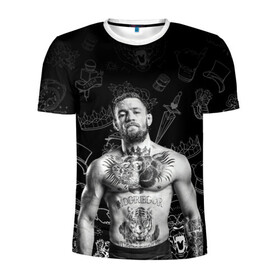 Мужская футболка 3D спортивная с принтом CONOR McGREGOR. в городе Новоалтайск, 100% полиэстер с улучшенными характеристиками | приталенный силуэт, круглая горловина, широкие плечи, сужается к линии бедра | conor | conor mcgregor | ssru | ufs | бокс | дональд серроне | ирландский боец | конор | конор макгрегор | конор макгрегор vs дональд серроне | макгрегор | профессиональный бокс | смешанные бои