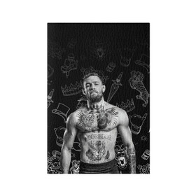 Обложка для паспорта матовая кожа с принтом CONOR McGREGOR. в городе Новоалтайск, натуральная матовая кожа | размер 19,3 х 13,7 см; прозрачные пластиковые крепления | Тематика изображения на принте: conor | conor mcgregor | ssru | ufs | бокс | дональд серроне | ирландский боец | конор | конор макгрегор | конор макгрегор vs дональд серроне | макгрегор | профессиональный бокс | смешанные бои