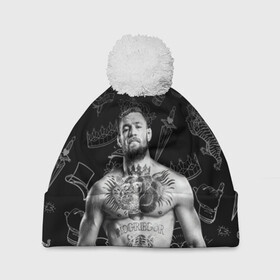 Шапка 3D c помпоном с принтом CONOR McGREGOR. в городе Новоалтайск, 100% полиэстер | универсальный размер, печать по всей поверхности изделия | conor | conor mcgregor | ssru | ufs | бокс | дональд серроне | ирландский боец | конор | конор макгрегор | конор макгрегор vs дональд серроне | макгрегор | профессиональный бокс | смешанные бои