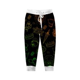 Детские брюки 3D с принтом CONOR McGREGOR. в городе Новоалтайск, 100% полиэстер | манжеты по низу, эластичный пояс регулируется шнурком, по бокам два кармана без застежек, внутренняя часть кармана из мелкой сетки | Тематика изображения на принте: 