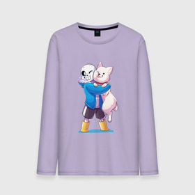 Мужской лонгслив хлопок с принтом UNDERTALE в городе Новоалтайск, 100% хлопок |  | asriel dreemurr | chara | frisk | gaster blaster | sans | undertale | азриэль дримурр | андертейл | андрайн | гастер | меттатон | санс | фриск | чара