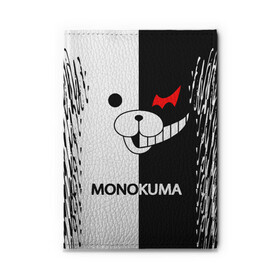 Обложка для автодокументов с принтом MONOKUMA. в городе Новоалтайск, натуральная кожа |  размер 19,9*13 см; внутри 4 больших “конверта” для документов и один маленький отдел — туда идеально встанут права | anime | bear | black  white | danganronpa | kurokuma | monodam | monokuma | monomi | monotaro | pink | rabbit | school | shirokuma | аниме | главарь | мoноми | монокума | черно белый | школа