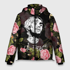Мужская зимняя куртка 3D с принтом LIL PEEP ROSES в городе Новоалтайск, верх — 100% полиэстер; подкладка — 100% полиэстер; утеплитель — 100% полиэстер | длина ниже бедра, свободный силуэт Оверсайз. Есть воротник-стойка, отстегивающийся капюшон и ветрозащитная планка. 

Боковые карманы с листочкой на кнопках и внутренний карман на молнии. | lil peep | lil prince | pink | зарубежная музыка | лил пип | маленький принц
