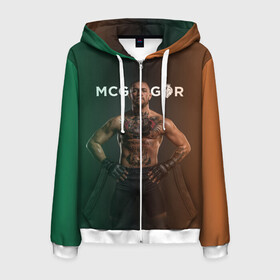 Мужская толстовка 3D на молнии с принтом Conor McGregor в городе Новоалтайск, 100% полиэстер | длина до линии бедра, манжеты и пояс оформлены мягкой тканевой резинкой, двухслойный капюшон со шнурком для регулировки, спереди молния, по бокам два кармана | conor | conor mcgregor | mcgregor | mma | ufc | бокс | борьба | конор | конор мак грегор | мма | юфс