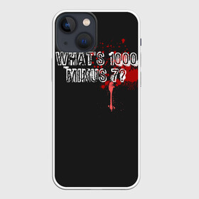 Чехол для iPhone 13 mini с принтом Whats 1000 Minus 7 в городе Новоалтайск,  |  | Тематика изображения на принте: ccg | cover | ghoul | jack | kaneki | kureo | mado | tokyo | touka | unravel | гуль | канеки кен | куинкс | сёдзё | сова | токийский | ужасы | хайсе сасаки