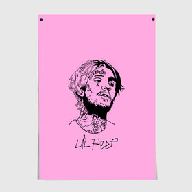 Постер с принтом LIL PEEP в городе Новоалтайск, 100% бумага
 | бумага, плотность 150 мг. Матовая, но за счет высокого коэффициента гладкости имеет небольшой блеск и дает на свету блики, но в отличии от глянцевой бумаги не покрыта лаком | lil peep | lil prince | pink | зарубежная музыка | лил пип | маленький принц