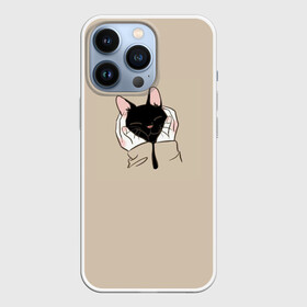 Чехол для iPhone 13 Pro с принтом Милая кошечка в городе Новоалтайск,  |  | Тематика изображения на принте: cat | детское платье с кошкой | для девочек | кот | кошка | милая | милая футболка | мужская футболка | рюкзак с кошкой | футболка | футболка 3d | футболка женская | футболка с котом