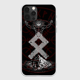 Чехол для iPhone 12 Pro Max с принтом Один в городе Новоалтайск, Силикон |  | Тематика изображения на принте: бог | вегвизир | горы | легенда | магия | один | рисунок | руна | скандинавия