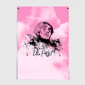 Постер с принтом LIL PEEP. в городе Новоалтайск, 100% бумага
 | бумага, плотность 150 мг. Матовая, но за счет высокого коэффициента гладкости имеет небольшой блеск и дает на свету блики, но в отличии от глянцевой бумаги не покрыта лаком | lil peep | lil prince | pink | зарубежная музыка | лил пип | маленький принц