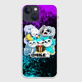 Чехол для iPhone 13 mini с принтом UNDERTALE | АНДЕРТЕЙЛ | САНС в городе Новоалтайск,  |  | asriel dreemurr | chara | frisk | gaster blaster | heart | sans | undertale | азриэль дримурр | андертейл | гастер | меттатон | санс | сердце | фриск | чара
