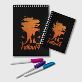 Блокнот с принтом Fallout 4 в городе Новоалтайск, 100% бумага | 48 листов, плотность листов — 60 г/м2, плотность картонной обложки — 250 г/м2. Листы скреплены удобной пружинной спиралью. Цвет линий — светло-серый
 | Тематика изображения на принте: art | dog | drone | explosion | fallout | fallout 4 | game | man | арт | взрыв | дрон | игра | собака | фоллаут | фоллаут 4 | человек