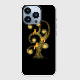 Чехол для iPhone 13 Pro с принтом коты на дереве в городе Новоалтайск,  |  | Тематика изображения на принте: дерево | кот | коты | магия