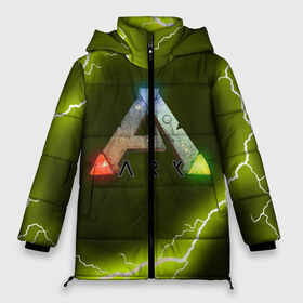 Женская зимняя куртка 3D с принтом Ark Survival Evolved в городе Новоалтайск, верх — 100% полиэстер; подкладка — 100% полиэстер; утеплитель — 100% полиэстер | длина ниже бедра, силуэт Оверсайз. Есть воротник-стойка, отстегивающийся капюшон и ветрозащитная планка. 

Боковые карманы с листочкой на кнопках и внутренний карман на молнии | ark survival evolved | dino | game | динозавр | игры