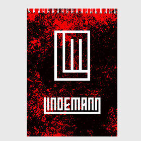 Скетчбук с принтом LINDEMANN в городе Новоалтайск, 100% бумага
 | 48 листов, плотность листов — 100 г/м2, плотность картонной обложки — 250 г/м2. Листы скреплены сверху удобной пружинной спиралью | lindemann | lm | rock | кристиан лоренц | линдеманн | лм | музыка | рок | тилль линдеманн