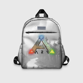 Детский рюкзак 3D с принтом Ark Survival Evolved в городе Новоалтайск, 100% полиэстер | лямки с регулируемой длиной, сверху петелька, чтобы рюкзак можно было повесить на вешалку. Основное отделение закрывается на молнию, как и внешний карман. Внутри дополнительный карман. По бокам два дополнительных кармашка | ark survival evolved | dino | game | динозавр | игры