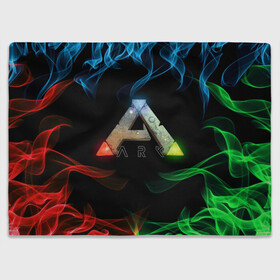Плед 3D с принтом Ark Survival | АРК СУРВИВАЛ (Z) в городе Новоалтайск, 100% полиэстер | закругленные углы, все края обработаны. Ткань не мнется и не растягивается | ark survival evolved | dino | game | динозавр | игры