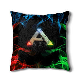 Подушка 3D с принтом Ark Survival | АРК СУРВИВАЛ (Z) в городе Новоалтайск, наволочка – 100% полиэстер, наполнитель – холлофайбер (легкий наполнитель, не вызывает аллергию). | состоит из подушки и наволочки. Наволочка на молнии, легко снимается для стирки | ark survival evolved | dino | game | динозавр | игры