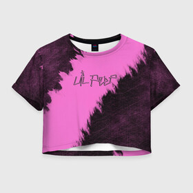 Женская футболка Crop-top 3D LIL PEEP: в городе Новоалтайск, 100% полиэстер | круглая горловина, длина футболки до линии талии, рукава с отворотами | 3d | lil peep | исполнитель | лил | лого | логотип | музыка | надпись | певец | пип | реп