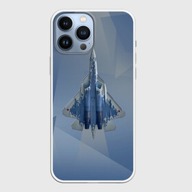Чехол для iPhone 13 Pro Max с принтом Су 57 в городе Новоалтайск,  |  | Тематика изображения на принте: авиа | авиация | брату | ввс | военно воздушные силы | деду | дедушке | день защитника | день защитника отечества | день мужчин | другу | защитник | летать | летчик | любимому | мужской день