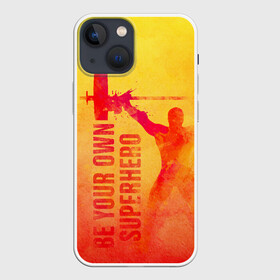 Чехол для iPhone 13 mini с принтом Be your own Superhero в городе Новоалтайск,  |  | power | powerlifting | sport | strength | weightlifting | бодибилдинг | качок | пауэрлифтинг | сила | спорт