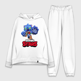 Женский костюм хлопок Oversize с принтом Brawl Stars в городе Новоалтайск,  |  | brawl | brawl st | brawl stars | colt | dynamike | game | leon | logo | mobo | poco | shelly | stars | бравл | динамайк | игра | игры | кольт | леон | лого | мобильные игры | надпись | поко | старс | шелли