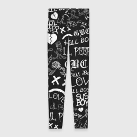 Леггинсы 3D с принтом LIL PEEP LOGOBOMBING | ЛИЛ ПИП в городе Новоалтайск, 80% полиэстер, 20% эластан | Эластичный пояс, зауженные к низу, низкая посадка | lil peep | lil prince | pink | зарубежная музыка | лил пип | маленький принц