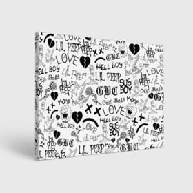 Холст прямоугольный с принтом LIL PEEP | ЛИЛ ПИП LOGOBOMBING в городе Новоалтайск, 100% ПВХ |  | Тематика изображения на принте: lil peep | lil prince | pink | зарубежная музыка | лил пип | маленький принц