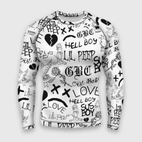 Мужской рашгард 3D с принтом LIL PEEP | ЛИЛ ПИП LOGOBOMBING в городе Новоалтайск,  |  | lil peep | lil prince | pink | зарубежная музыка | лил пип | маленький принц