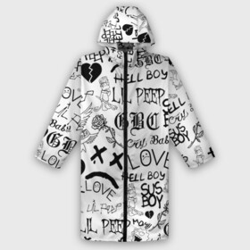 Дождевик унисекс 3D с принтом LIL PEEP | ЛИЛ ПИП LOGOBOMBING в городе Новоалтайск,  |  | Тематика изображения на принте: lil peep | lil prince | pink | зарубежная музыка | лил пип | маленький принц