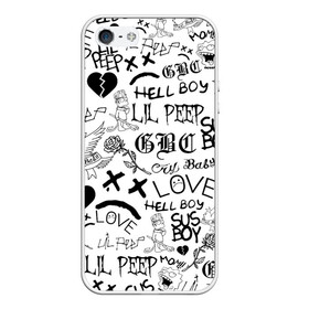Чехол для iPhone 5/5S матовый с принтом LIL PEEP ЛИЛ ПИП LOGOBOMBING в городе Новоалтайск, Силикон | Область печати: задняя сторона чехла, без боковых панелей | lil peep | lil prince | pink | зарубежная музыка | лил пип | маленький принц