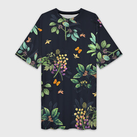 Платье-футболка 3D Весна: в городе Новоалтайск,  |  | 14 февраля | 8 марта | бабочки | валентинов день | весенний | весна | девушке | день влюбленных | дочери | дочке | жене | женский день | женский праздник | летний | лето | листья | любимой | маме